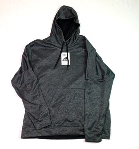 Felpa con cappuccio Adidas Climawarm uomo taglia 2XL grigio scuro pullover casual comoda - Foto 1 di 7