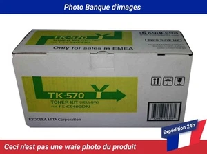 TK-570Y Kyocera Mita FS-C5400DN Kit de Toner Jaune - Photo 1/4