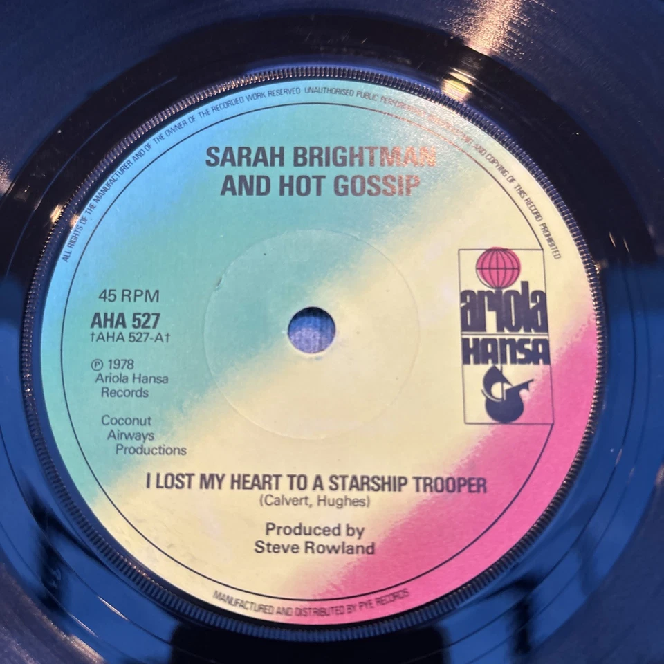 Sarah Brightman & Hot Gossip - I Lost My Heart To A Starship - 7” Vinyl Single - Image 1 of 1