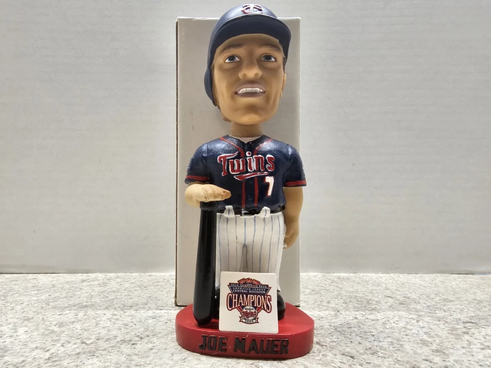 Bobblehead Joe Mauer Minnesota Twins MLB 2005 STH NUEVO EN CAJA Foto 1 de 4