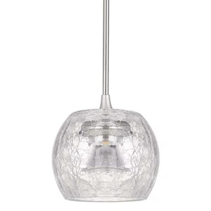 Cal Lighting UP-1122 Ithaca 5"W LED Mini Pendant - Silver - Picture 1 of 3