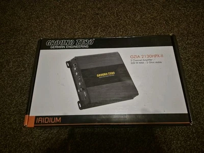 Ground Zero Iridium Model GZIA 2130HPX-II 2-channel Car Amplifier - Image 1 of 4