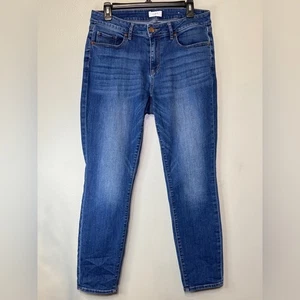 Ann Taylor Loft Curvy Skinny Denim Blue Jeans Size 10 - Picture 1 of 6