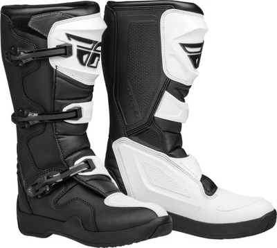 Fly Racing Maverick LT Mens MX Offroad Boots White/Black - Image 1 of 4
