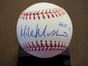 MIKE MUSSINA HOF 19 NY YANKEES BALT ORIOLES SIGNED AUTO OML BASEBALL JSA BEAUTY - Picture 1 of 4