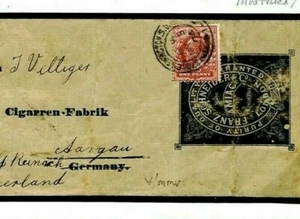 GB Cover SAMPLE POST *Cigarettes Cigars* 1904 Illustrated Intaglio Vignette K11b - Picture 1 of 6