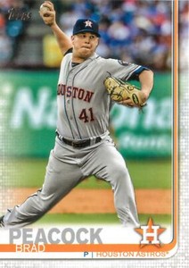 Brad Peacock 2019 Topps Series 1 Baseball MLB Base Card #136 Houston Astros
