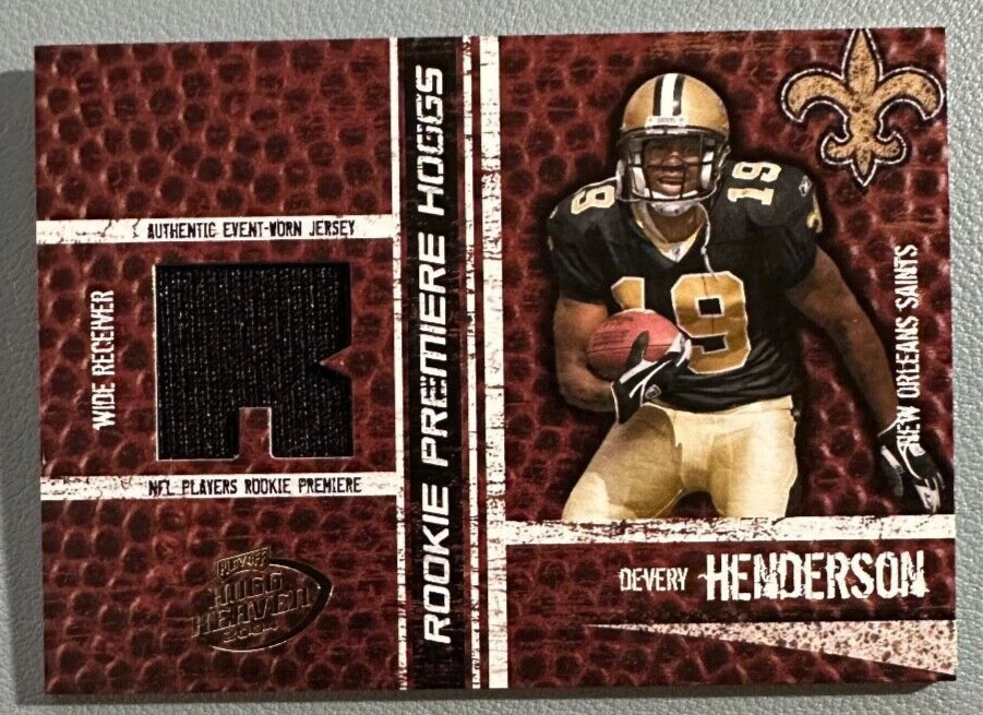DEVERY HENDERSON 2004 Playoff Hogg Heaven Rookie Premiere Jersey RC 204/750 - Image 1 of 2