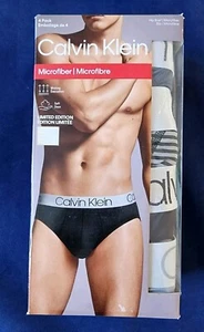 CALVIN KLEIN CHROMATIC MICROFIBER 4-PACK HIP BRIEFS MEN UNDERWEAR XL#NP2429O-NWT - Picture 1 of 9