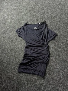 DIESEL 🚨 Dress BURGUNDY Short Sleeve VINTAGE GOLD TAB LUXURY AVANT GARDE - Picture 1 of 14