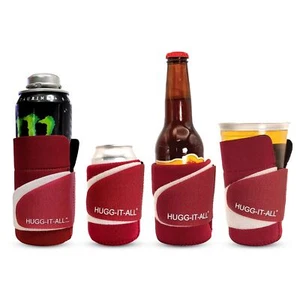 Neoprene Cup Sleeve Reusable Insulated Can Cooler & Coffee Sleeve Adjustable ... - Picture 1 of 6