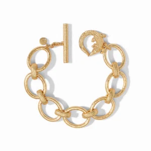 Julie vos 18K Gold-plated  OT Buckle Bracelet Personality - Picture 1 of 5