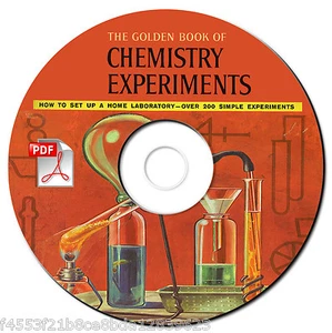 Golden Book Chemistry Experiments-Vintage Manual-Rare-Banned-Science Textbook-CD - Picture 1 of 12