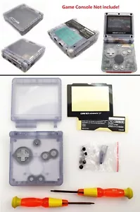 Transparent Clear Glacier Shell Housing Case For Game Boy Advance SP GBA SP - Picture 1 of 7