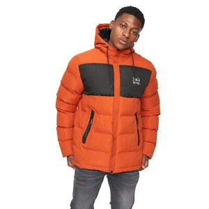 Crosshatch Tenthley Embossed Mens Padded Jacket Comfort Winter Coat Outerwear - Picture 1 of 5