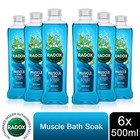 Radox 100% Nature Inspired Fragrance Bath Soak, Muscle Soak, 6 Pack, 500ml