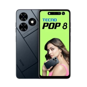 Tecno POP 8 Factory Unlocked Dual SIM 4GB RAM 64GB Storage 90Hz Display-BLACK - Picture 1 of 8