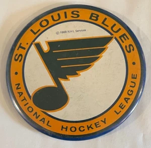 Vintage 1969 St. Louis Blues Pin Pinback Button NHL - Picture 1 of 2