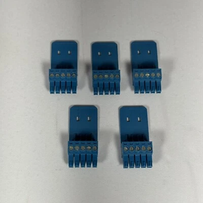 Extron 10-703-12LF, 5-Pin Blue Phoenix Connector With Cable Rest, Lot of 5 - Image 1 of 4