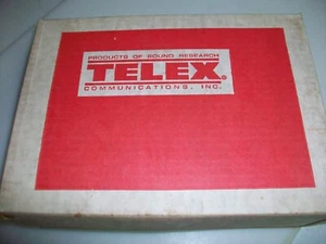 VINTAGE TELEX MODEL 2400 RX / TX 600 OHM HEADSET 5965-01-035-5475 - Picture 1 of 4