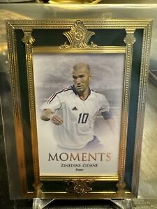 2023 Futera Unique Zinedine Zidane Moments Gold Metal Frame 10/12 France JSY#1/1