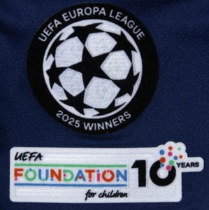 CL Tottenham Europa Winners 2025 Player Size Sleeve Patch Spurs Set - Picture 1 of 1