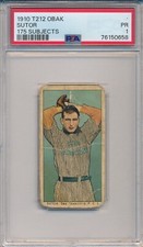 1910 T212 OBAK - SUTOR - 175 SUBJECTS - PSA 1 PR (SVSC) FRESHLY GRADED!