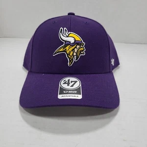 Minnesota Vikings '47 MVP Sombrero Púrpura Gancho y Lazo Ajustable Talla Única - Imagen 1 de 9