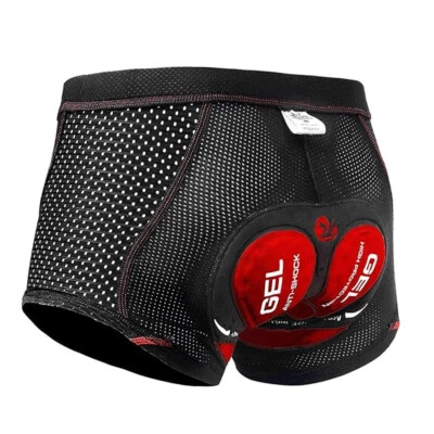 Pantalones cortos transpirables de ciclismo de MTB de gel acolchado 5D para hombre Foto 1 de 4