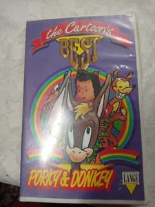 K7/cassette/video/vhs-the cartoon's best-porky & donkey 1992 - Photo 1/6