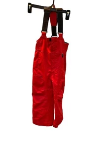 Obermeyer i-grow Ski Pants Bib Pants Size 5 Bright Red - Picture 1 of 6