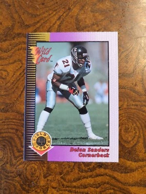 1992 Wild Card Field Force #12 Deion Sanders Atlanta Falcons - Image 1 of 3