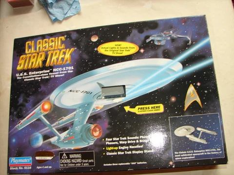 Star Trek Playmates  original ENTERPRISE NCC 1701  MIB original series   F23 Cover