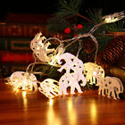 Elephant String Lights Battery Operated LED Fairy Garland for Decoration
