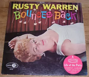 Rusty Warren Bounces Back Vinyl LP(JGM 2039) 1961 Jubilee Records - Picture 1 of 7