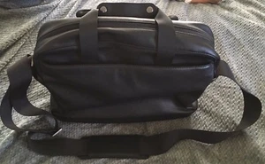 MOLESKINE Black PU CLASSIC UTILITY Laptop Bag Business Carrier-VERY NICE - Picture 1 of 9