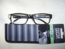 Foster Grant"Sloan"Unisex Fashion Reading Glasses&Case From RRP £13.50