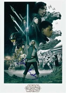 Fotografia autografa firmata a mano Daisy Ridley Star Wars Gli ultimi Jedi 8x12 COA - Foto 1 di 2