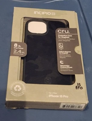 Incipio cru. Protective Magsafe Case iPhone 15 Pro - Black Canvas Foto 1 de 4