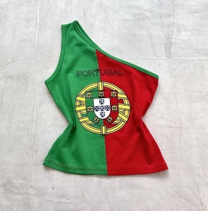 Y2K Portugal Hysteric Glamour Style One Strap Tank Top Cop Copine Vibe - Picture 1 of 8