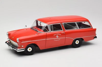 180043291 Opel Rekord P1 Caravan Feuerwehr Neuenkirchen Minichamps 1:18 - Immagine 1 di 4