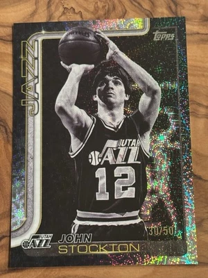 25/26 Topps Target Black Friday John Stockton Blackout SSP/50 Foto 1 de 4