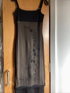 Women’s Dress Vintage Y2k Black Dress By Etam Size 10 - Picture 1 of 9