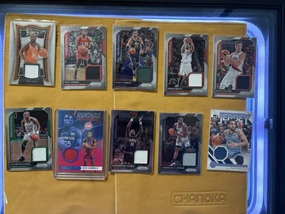 Lote de 10 parches de cartas de la NBA con Chris Paul, Paul Pierce, Rudy Gobert, un novato Foto 1 de 4