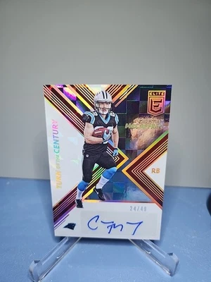 Donruss Elite Christian McCaffery 2017 automático. 24/49. ¡¡INCREÍBLE!!! Foto 1 de 3