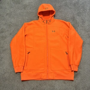 Sudadera con Capucha Under Armour Para Hombre Talla XL Suelta Naranja Pullover Sudadera Caza - Imagen 1 de 6