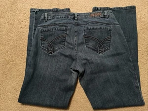 Calvin Klein CURVY BOOT CUT Stretch Denim Blue Jeans Damen Größe 12 W32xL30 Sehr guter Zustand - Bild 1 von 12