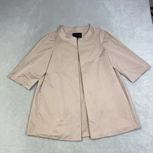 Lafayette 148 New York Size M Dusty Pink Cape Style Pancho Poly 3/4 Sleeve Open - Picture 1 of 7
