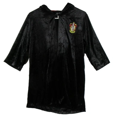 Harry Potter Niños Jóvenes Hufflepuff Bata Disfraz Halloween Terciopelo Negro Talla L Foto 1 de 4