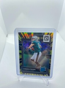 2022 Donruss Optic Carson Strong Prizm Rated Rookie RC Auto /35 Eagles Nevada SP